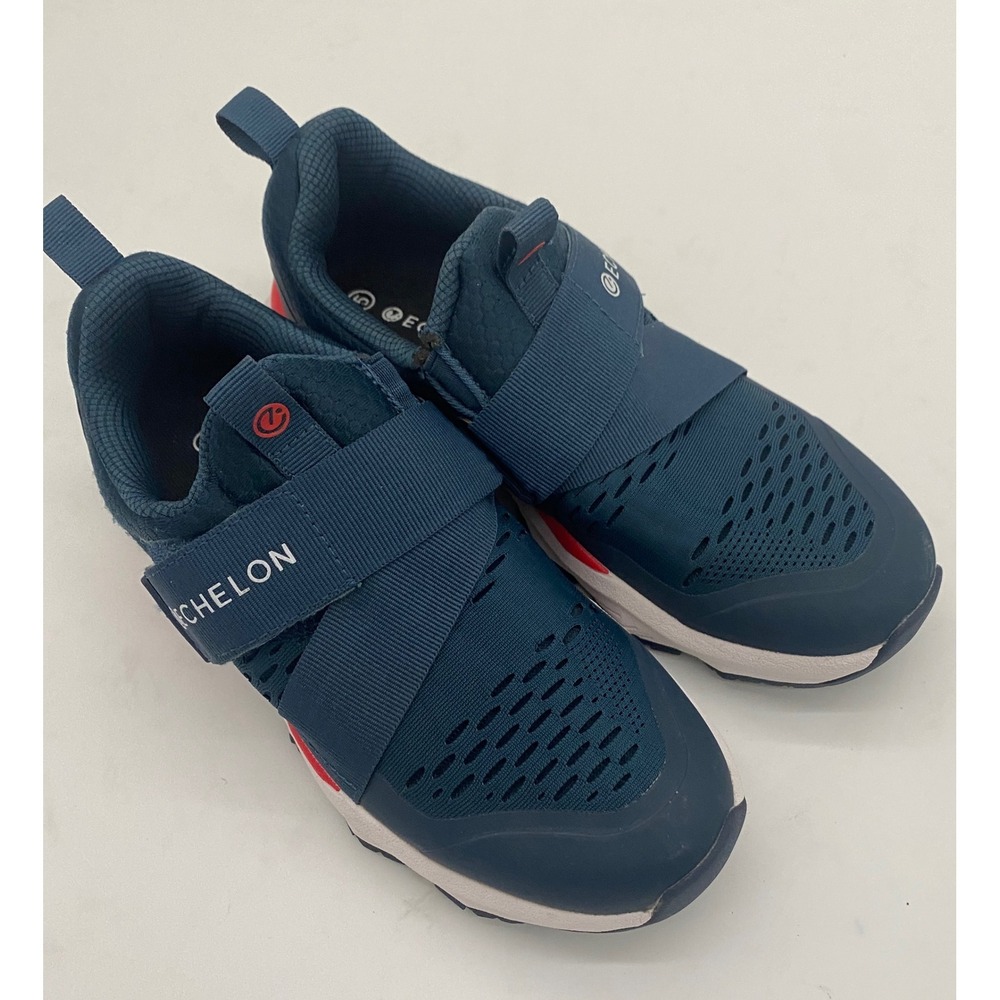 Echelon Women's Blue Cycling Shoes with Cleats Hook and Loop Strap SZ US 5